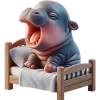 🥱 Эмодзи «Бегемотик» для Telegram