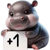 ➕ Эмодзи «Бегемотик» для Telegram