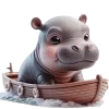 🚢 Эмодзи «Бегемотик» для Telegram