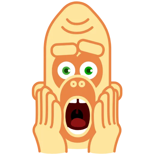 😱 Стикер «Beige Gorilla» для Telegram