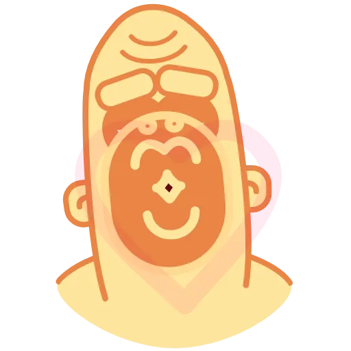 😘 Стикер «Beige Gorilla» для Telegram