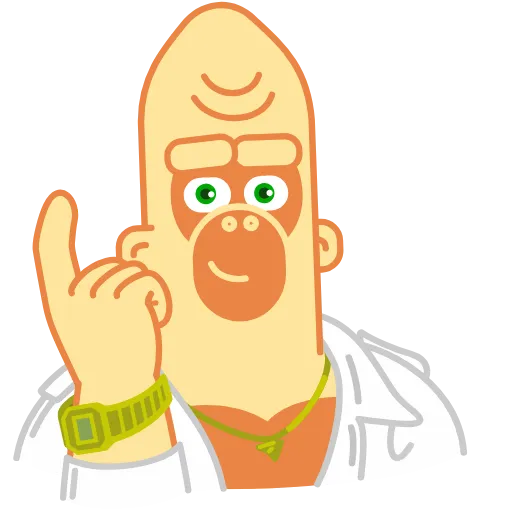 ☝️ Стикер «Beige Gorilla» для Telegram