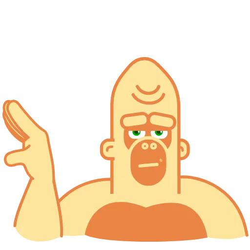 🙄 Стикер «Beige Gorilla» для Telegram