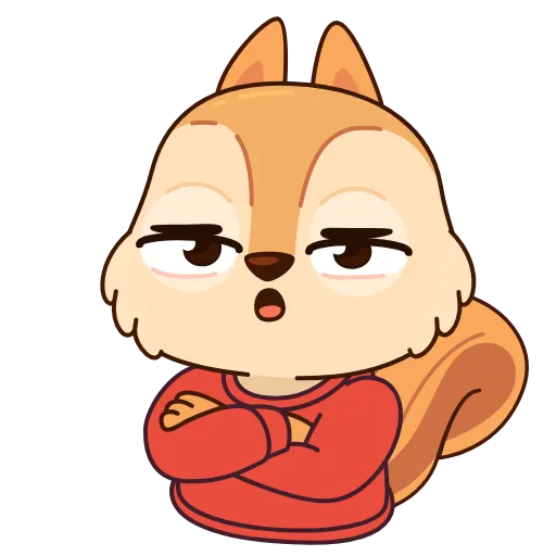 🤩 Эмодзи «Белочка» для Telegram