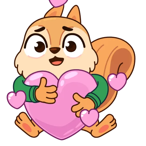 🤩 Эмодзи «Белочка» для Telegram
