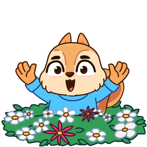 🤩 Эмодзи «Белочка» для Telegram