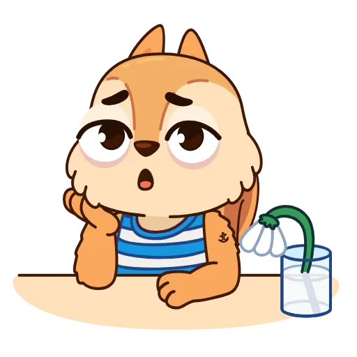 🤩 Эмодзи «Белочка» для Telegram