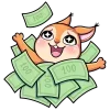 🤩 Эмодзи «Белочка Белла» для Telegram