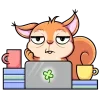 🤩 Эмодзи «Белочка Белла» для Telegram