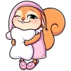 🤩 Эмодзи «Белочка Белла» для Telegram
