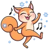 🤩 Эмодзи «Белочка Белла» для Telegram