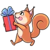 🤩 Эмодзи «Белочка Белла» для Telegram