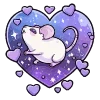 🐭 Эмодзи «Валентинка» для Telegram