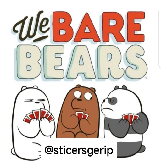 Стикерпак We Bare Bears для Telegram — скачать