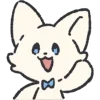 🤩 Эмодзи «Белый Пушистик» для Telegram