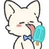 🤩 Эмодзи «Белый Пушистик» для Telegram