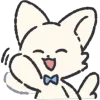 🤩 Эмодзи «Белый Пушистик» для Telegram