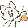 🤩 Эмодзи «Белый Пушистик» для Telegram