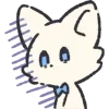 🤩 Эмодзи «Белый Пушистик» для Telegram