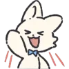 🤩 Эмодзи «Белый Пушистик» для Telegram