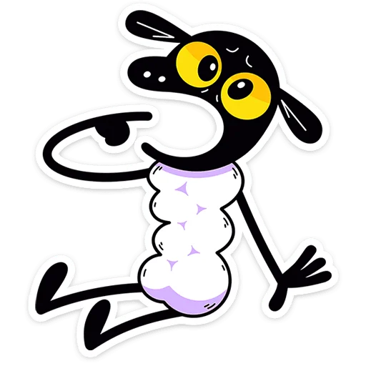 🐏 Стикер «Бенджи без надписей» для Telegram