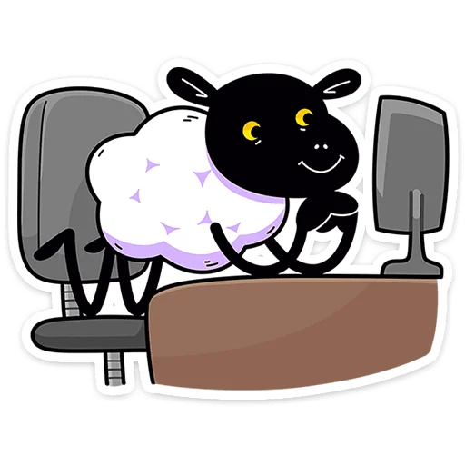 🐏 Стикер «Бенджи без надписей» для Telegram