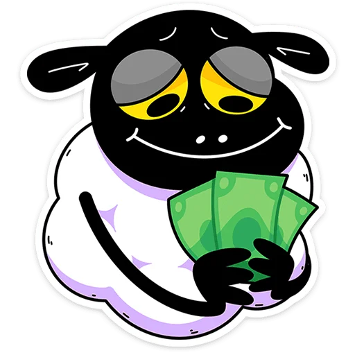 🐏 Стикер «Бенджи без надписей» для Telegram