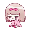 😭 Эмодзи «🐈 love pink - розовые милашные стики» для Telegram