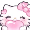 😊 Эмодзи «🐈 love pink - розовые милашные стики» для Telegram