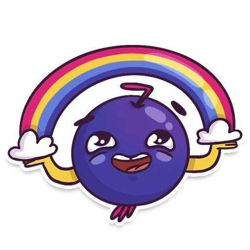 🌈 Стикер «Berries» для Telegram