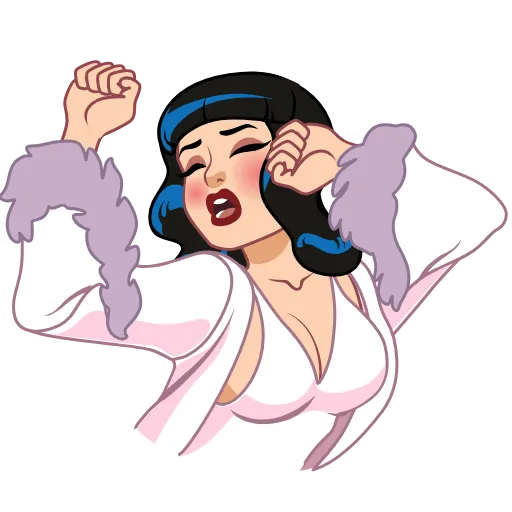 😪 Стикер «Bettie Page» для Telegram