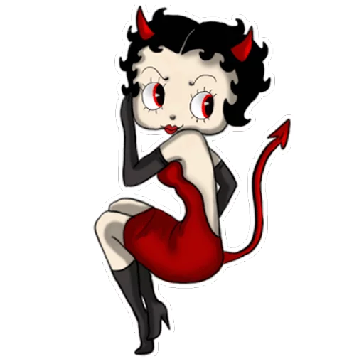😈 Стикер «Betty Boop» для Telegram