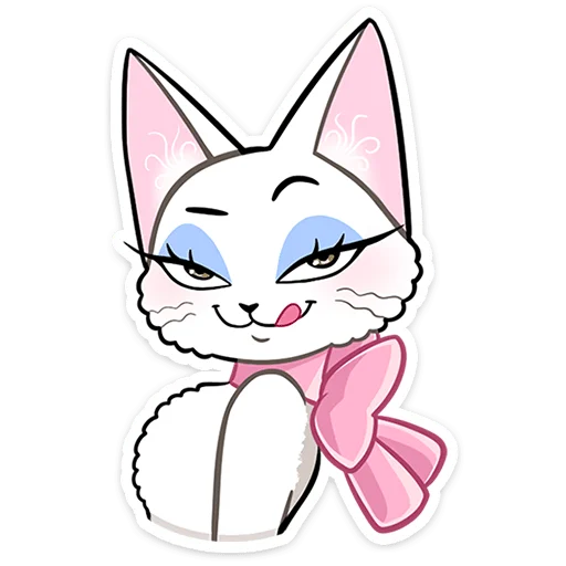 🐱 Стикер «Леди Безе без надписей» для Telegram