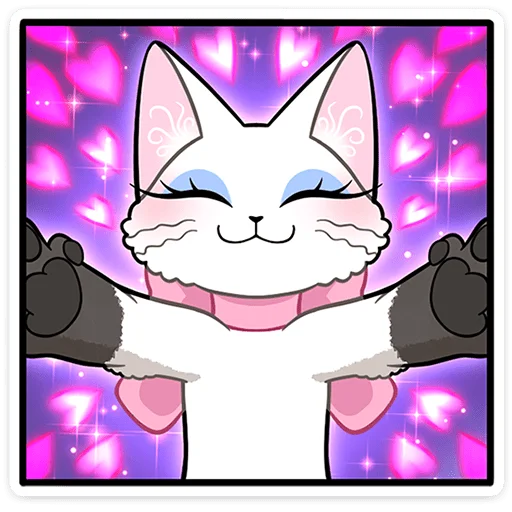 🐱 Стикер «Леди Безе без надписей» для Telegram