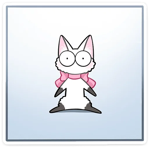🐱 Стикер «Леди Безе без надписей» для Telegram
