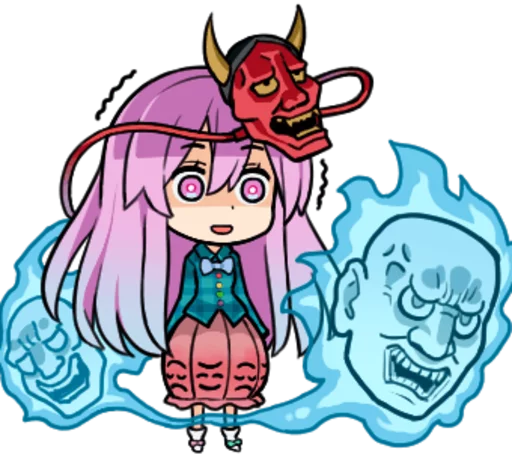 😱 Стикер «Touhou» для Telegram