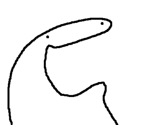 ☁️ Стикер «˳ׄ ﹗flork» для Telegram