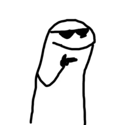 ☁️ Стикер «˳ׄ ﹗flork» для Telegram