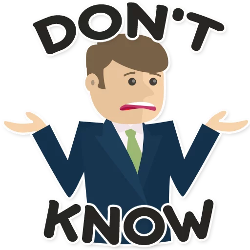 🤷 Стикер «Фразы на английском» для Telegram