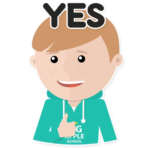 👍 Стикер «Фразы на английском» для Telegram