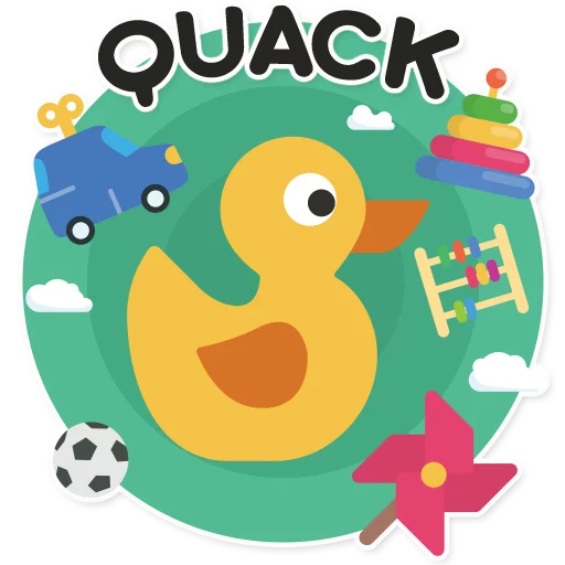 🦆 Стикер «Фразы на английском» для Telegram