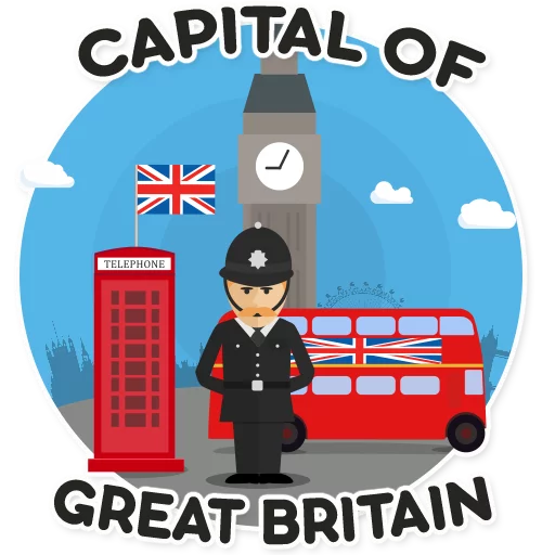 💂 Стикер «Фразы на английском» для Telegram