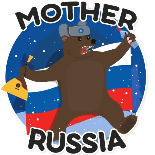 🐻 Стикер «Фразы на английском» для Telegram