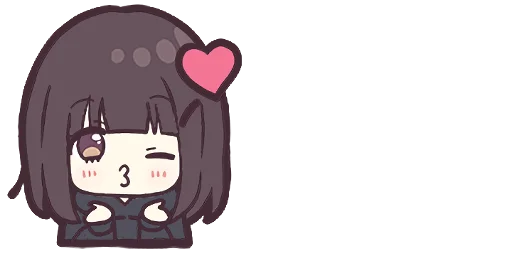 Стикерпак Menhera-chan. Emoji для Telegram — скачать