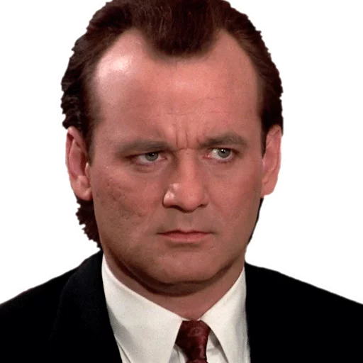 😕 Стикер «Bill Murray Emotionless Emojis» для Telegram