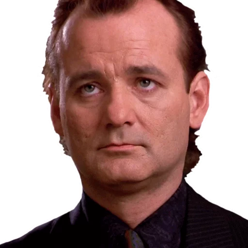 🤔 Стикер «Bill Murray Emotionless Emojis» для Telegram
