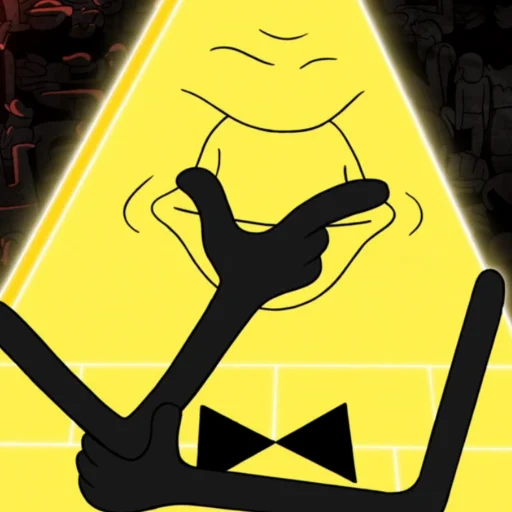 👎 Стикер «Bill Cipher Gravity Falls» для Telegram