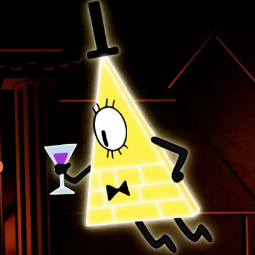 Стикерпак Bill Cipher Gravity Falls для Telegram — скачать