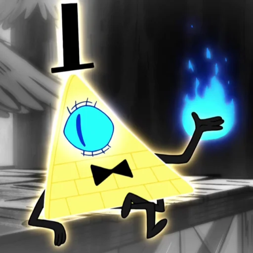 🔥 Стикер «Bill Cipher Gravity Falls» для Telegram