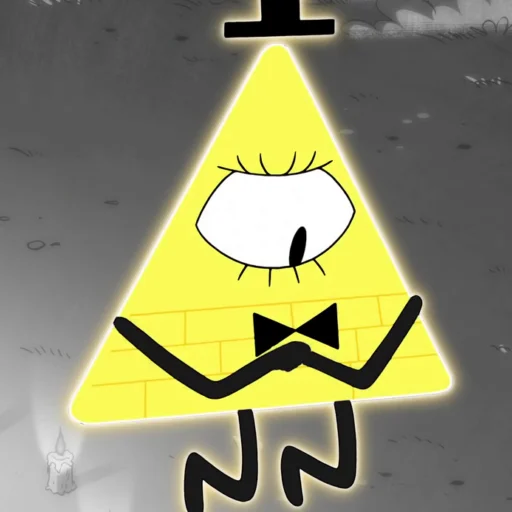 🤔 Стикер «Bill Cipher Gravity Falls» для Telegram